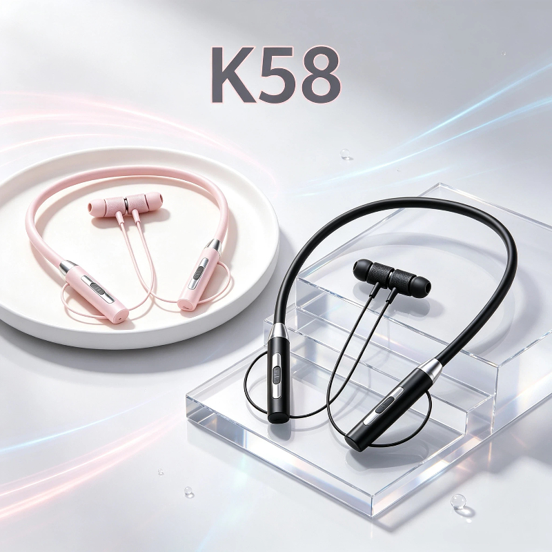 Magnetic Neckband Sports Earphones - Nuevos auriculares Bluetooth K58 con banda
