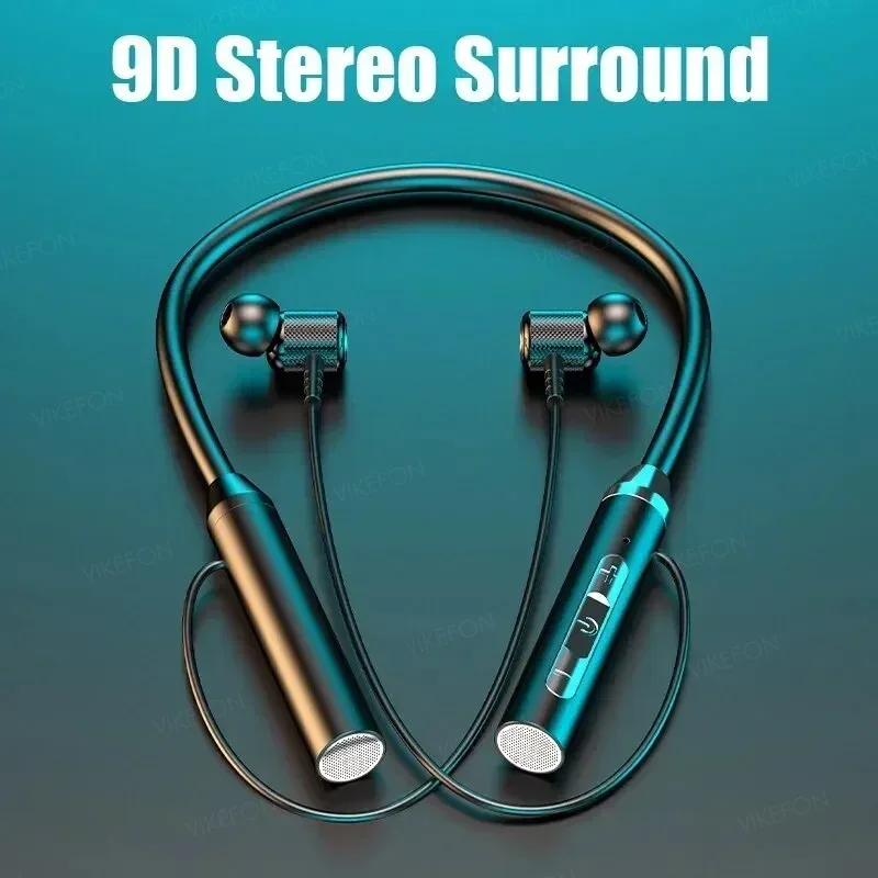Magnetic Neckband Sports Earphones - Auriculares inalámbricos Bluetooth 5,0, auriculares con