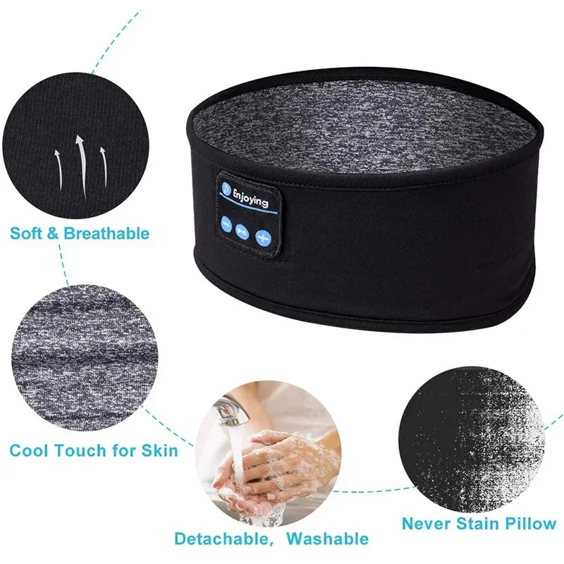 Sleep Mask Headphones Bluetooth - Auriculares Bluetooth para Dormir con Máscara