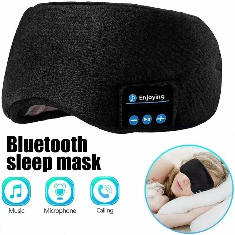 Sleep Mask Headphones Bluetooth - Antifaz 3D con Auriculares Bluetooth, Música,