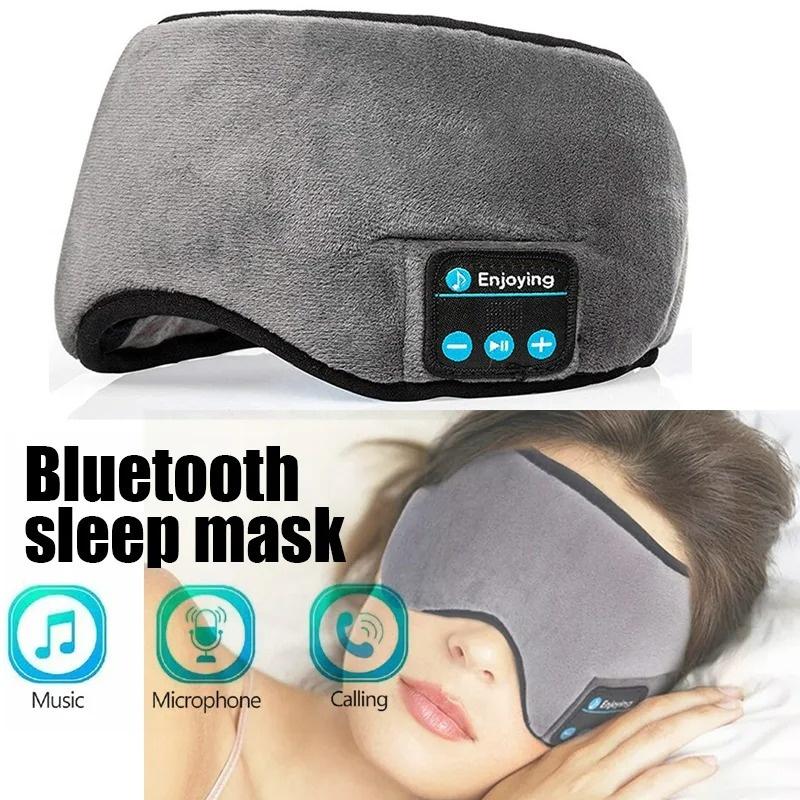 Sleep Mask Headphones Bluetooth - Auriculares Bluetooth para Deportes y Dormir,