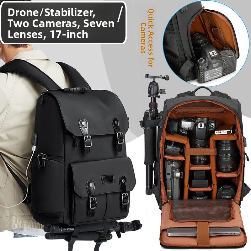 Drones - Mochila Profesional para Cámara DSLR, Gran