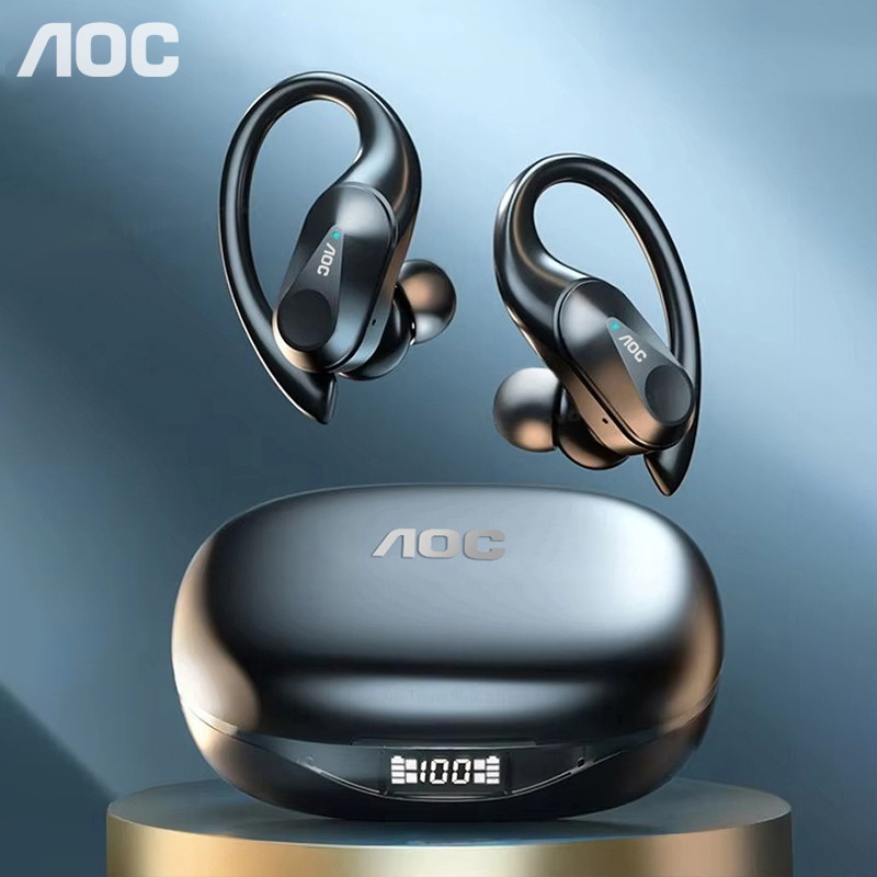 Type C Wired Earphones With Mic - Choice AOC Auriculares deportivos inalámbricos Bluetooth