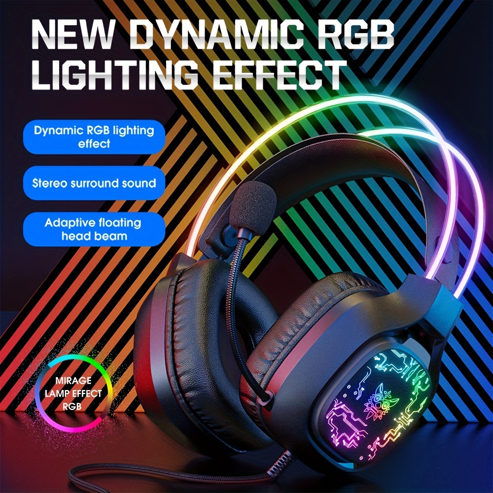 Gaming Headset With Mic Rgb - ONIKUMA X22 auriculares para juegos iluminación