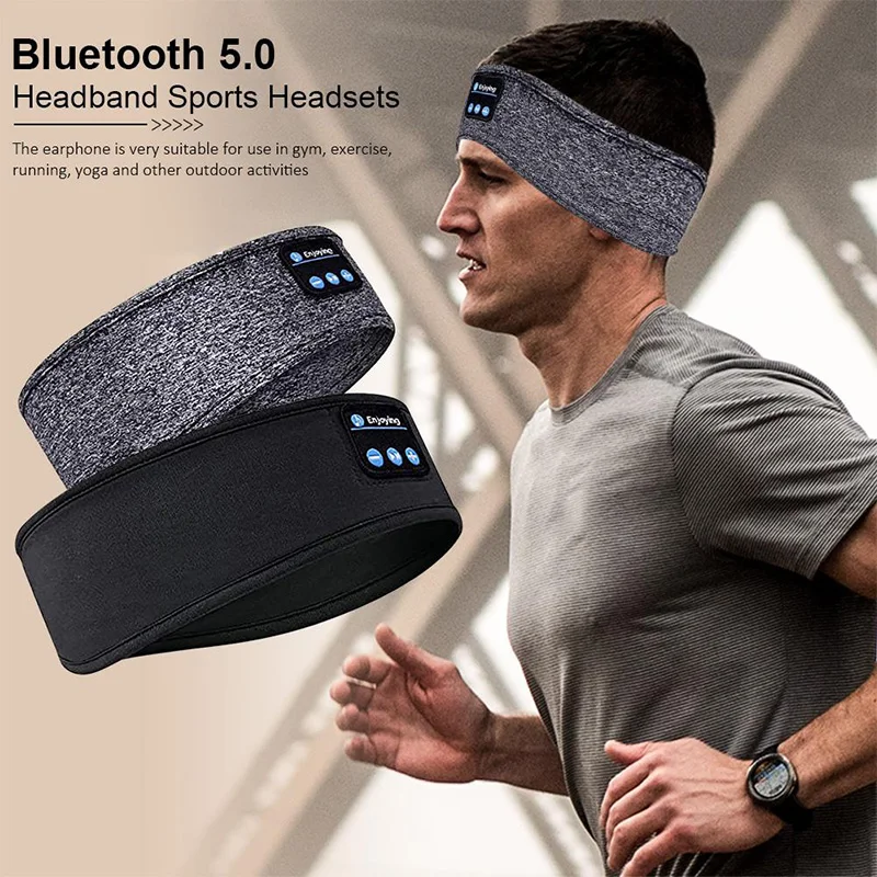 Sleep Mask Headphones Bluetooth - Auriculares Bluetooth, diadema deportiva para dormir,