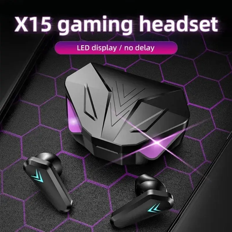 Gaming Headset With Mic Rgb - Auriculares inalámbricos TWS con Bluetooth 5,3,