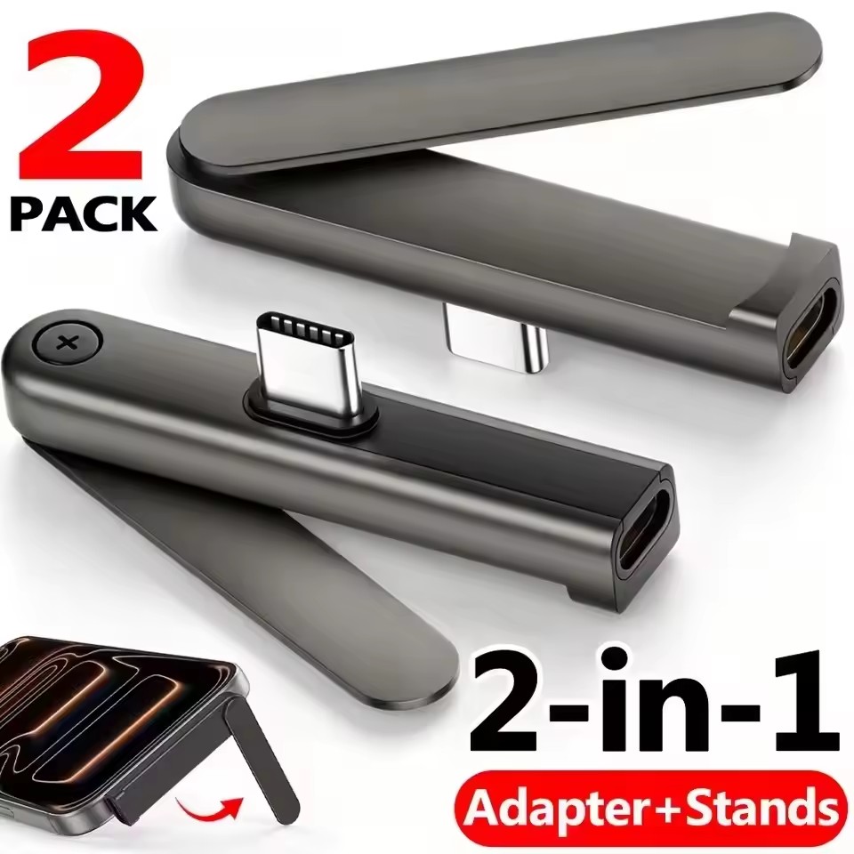 Headphones - 2/1PCS Adaptador Plegable Portátil USB C