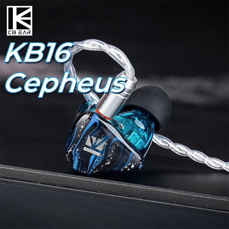 Planar Magnetic Iem Earphones - KBEAR Cepheus KB16 en el oído