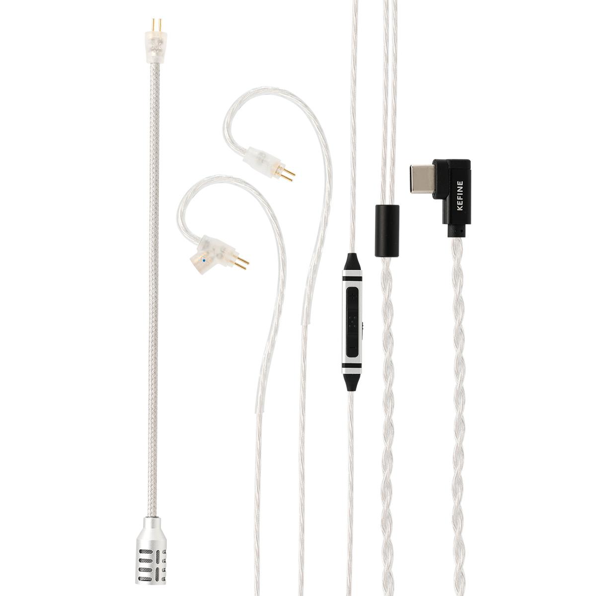 Type C Wired Earphones With Mic - Cable de Juego Kefine para Auriculares
