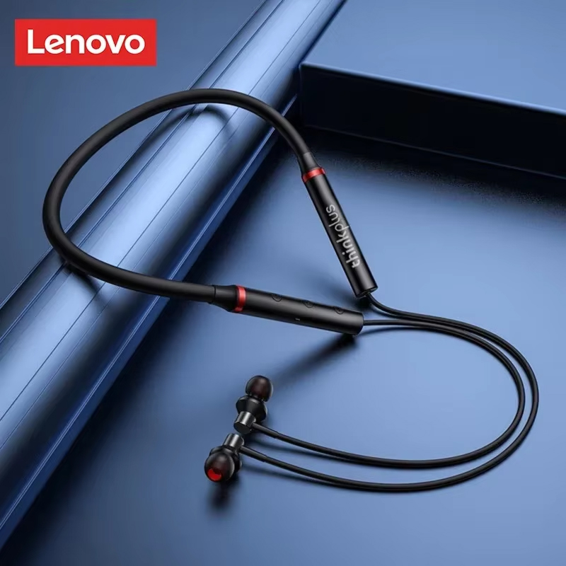 Magnetic Neckband Sports Earphones - 100% originales Lenovo HE05X, auriculares Bluetooth,