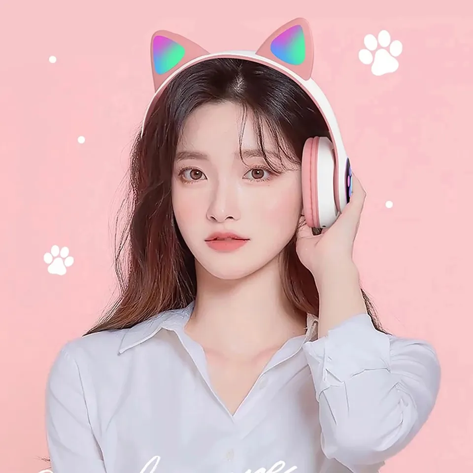Auriculares Inalámbricos STN-2 - Cat Ear Bluetooth Headset Led reseña y precio