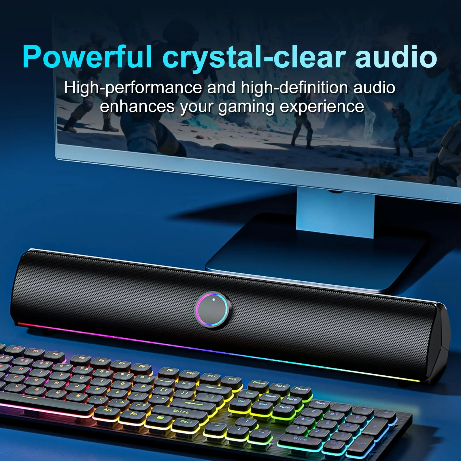 Barra de Sonido para Juegos, A - Rgb Computer Soundbar For Pc reseña y precio