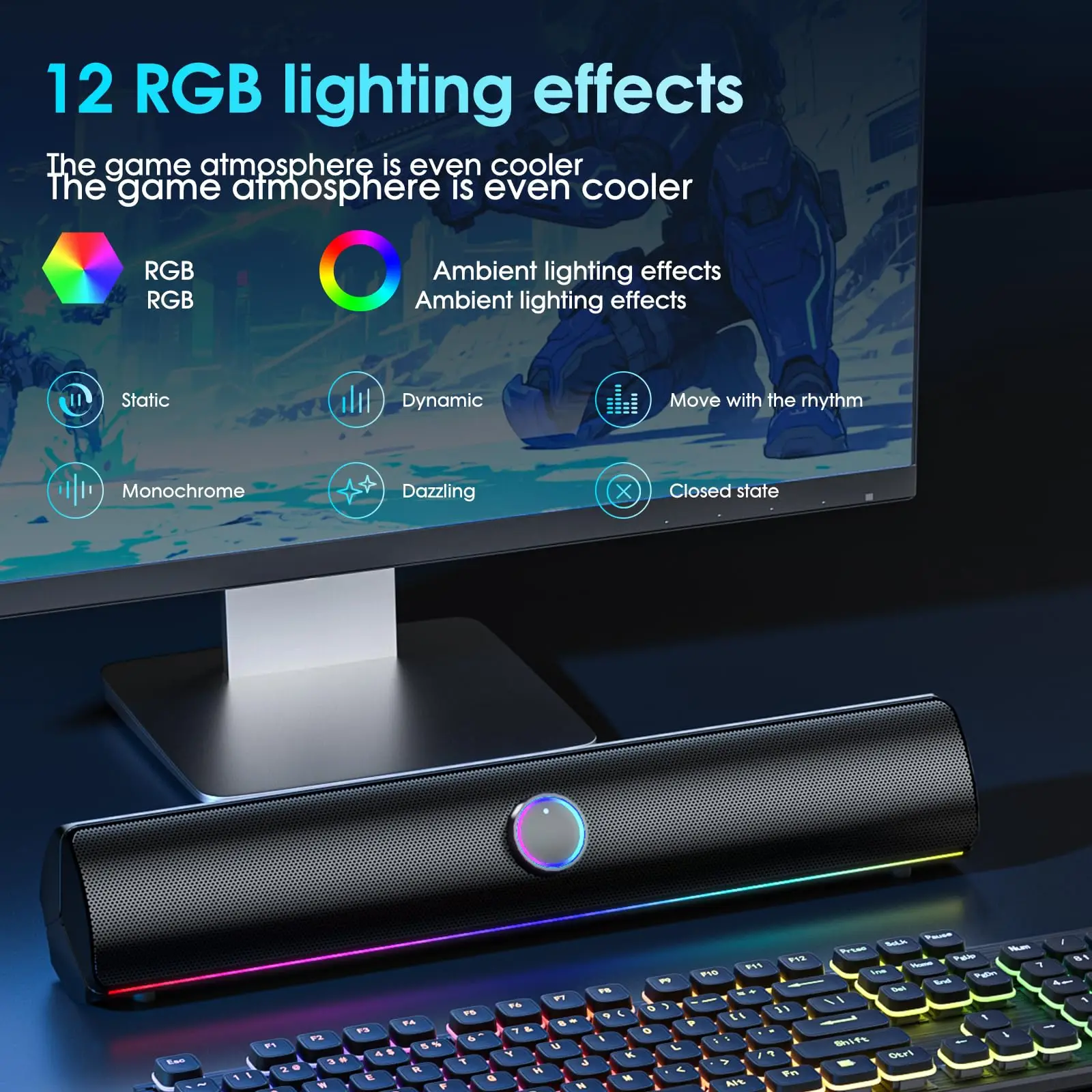 Barra de Sonido para Juegos, A - Rgb Computer Soundbar For Pc reseña y precio