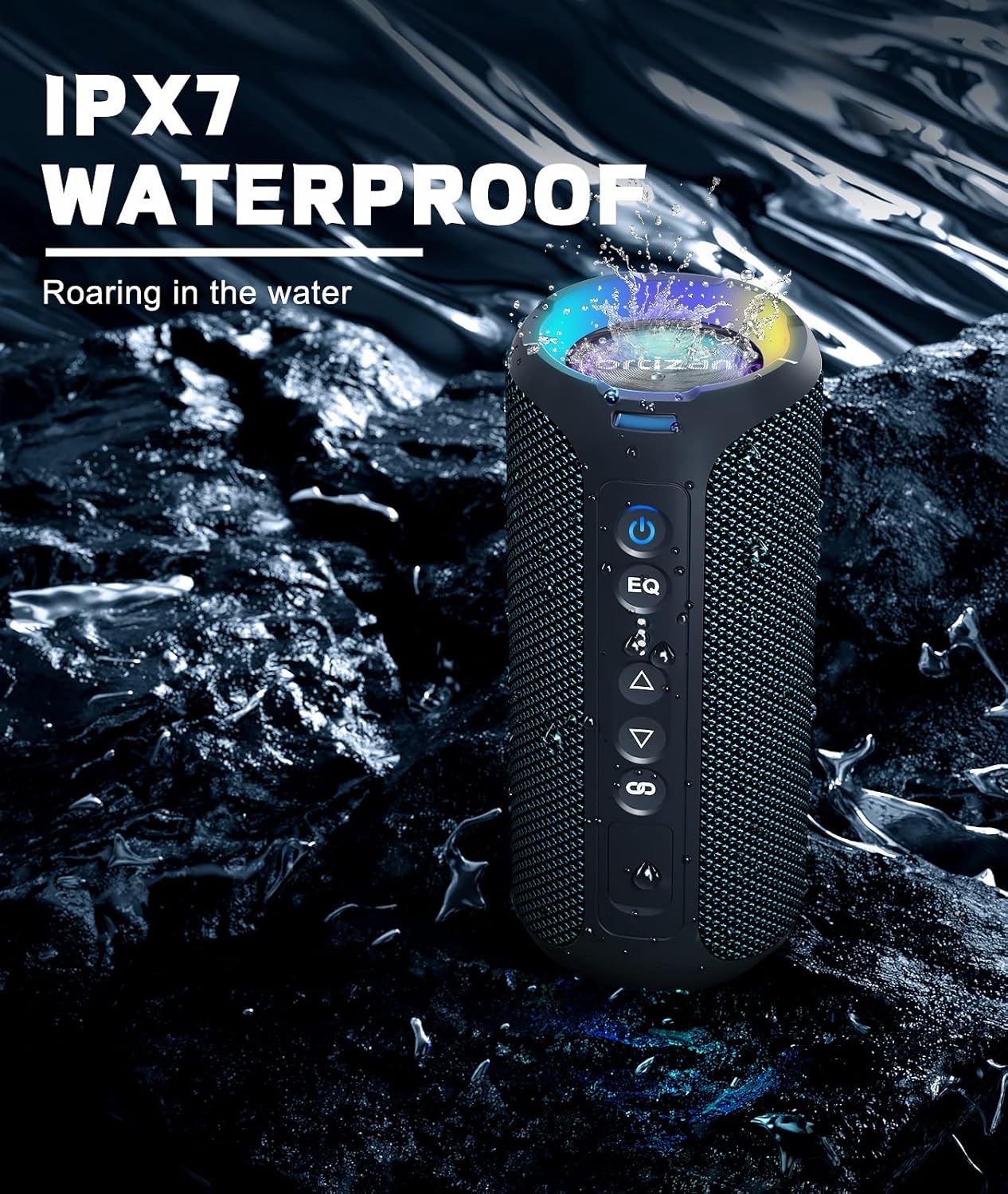 Altavoces Bluetooth Ortizan, a - Portable Bluetooth Speaker Waterproof Ipx7 reseña y precio