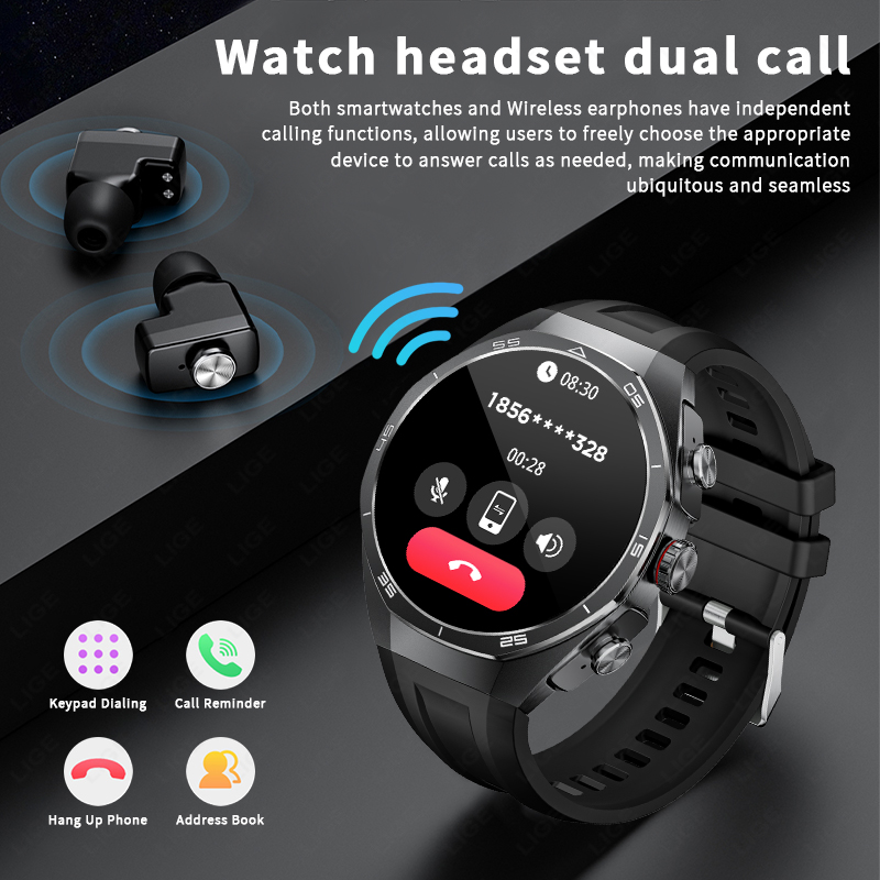 Reloj Inteligente LIGE con Aur - Tws Earbuds Bluetooth 5.3 reseña y precio