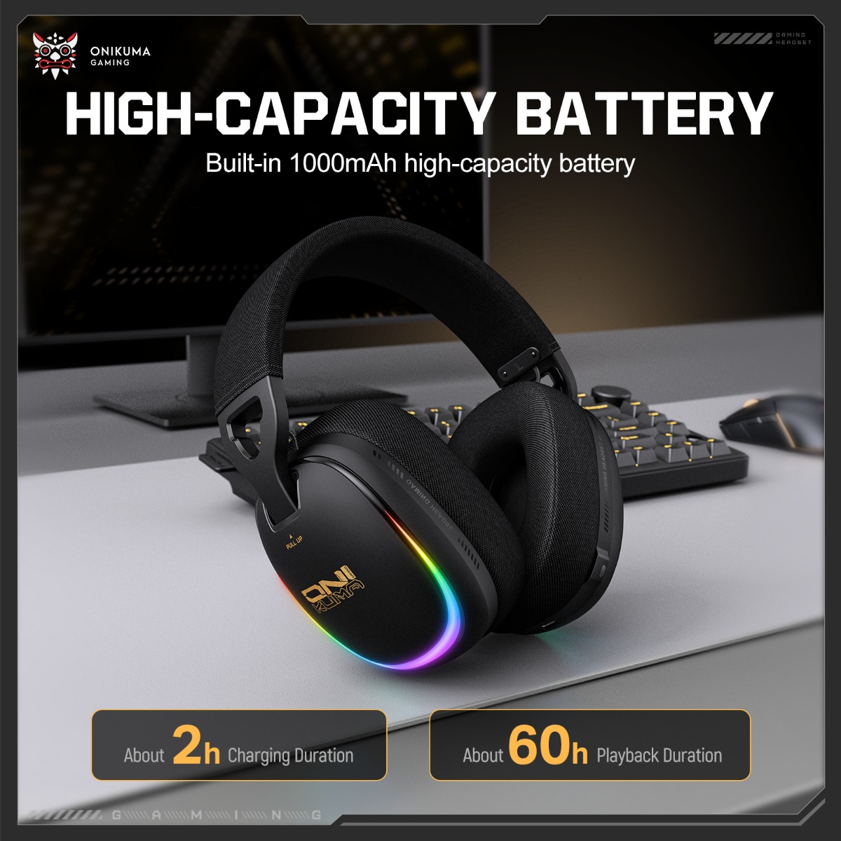 Auriculares para Juegos ONIKUM - Gaming Headset With Mic Rgb reseña y precio