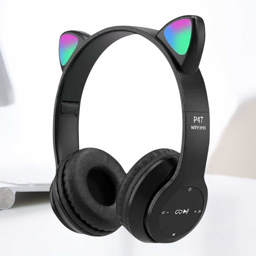 Bonitos auriculares Bluetooth  - Cat Ear Bluetooth Headset Led reseña y precio