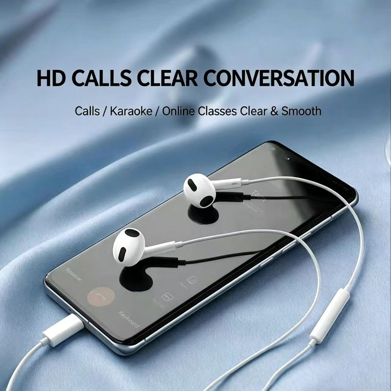 Auriculares intrauditivos con  - Type C Wired Earphones With Mic reseña y precio