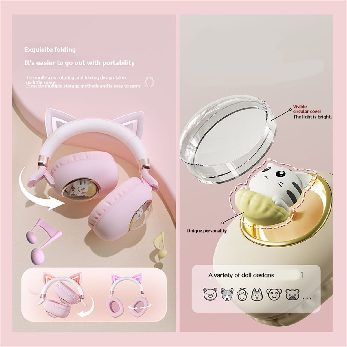 [PACK ECONÓMICO] Audífonos Ina - Cat Ear Bluetooth Headset Led reseña y precio