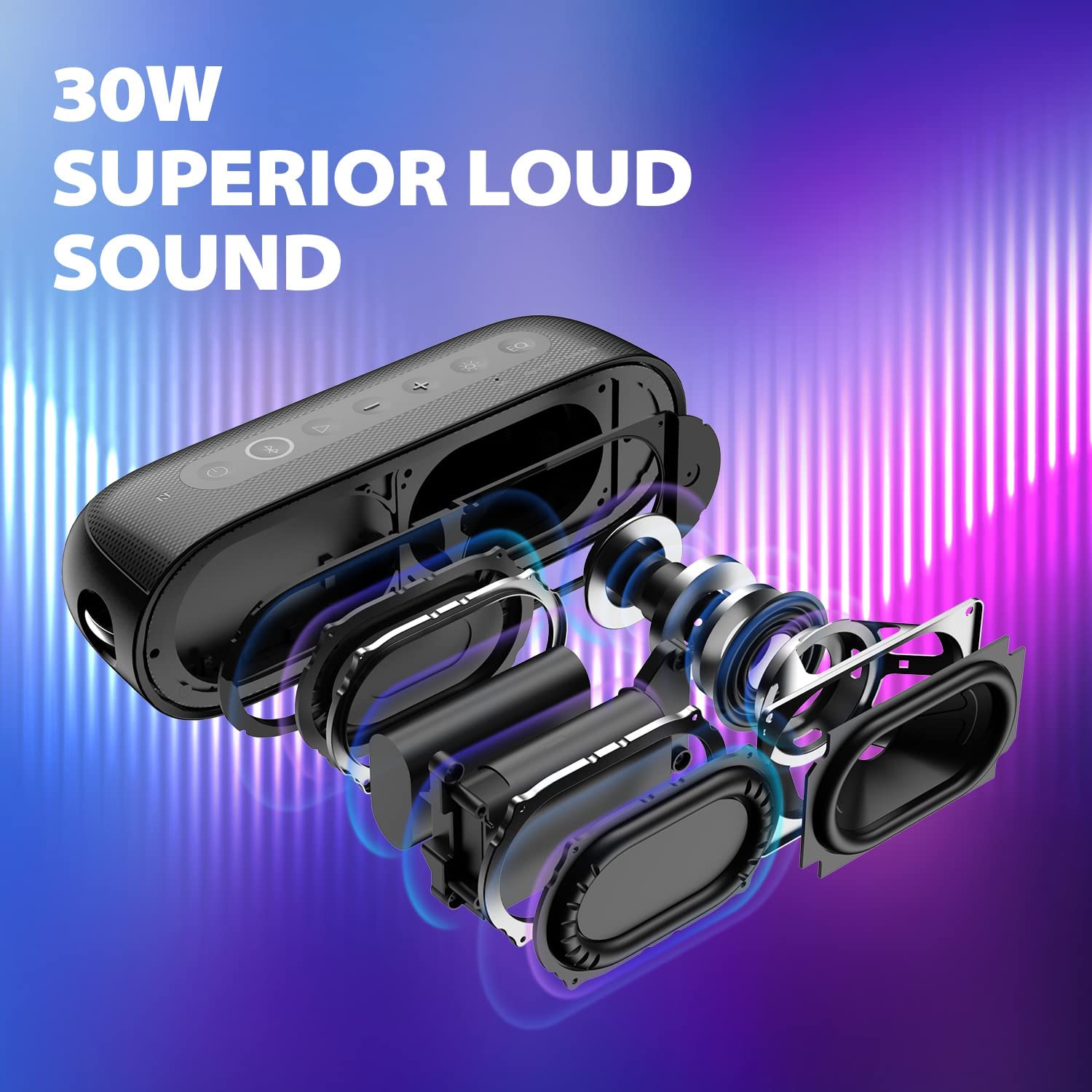 Altavoz Portátil para Exterior - Portable Bluetooth Speaker Waterproof Ipx7 reseña y precio