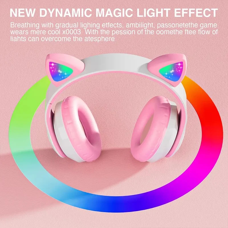 Auriculares inalámbricos Bluet - Cat Ear Bluetooth Headset Led reseña y precio