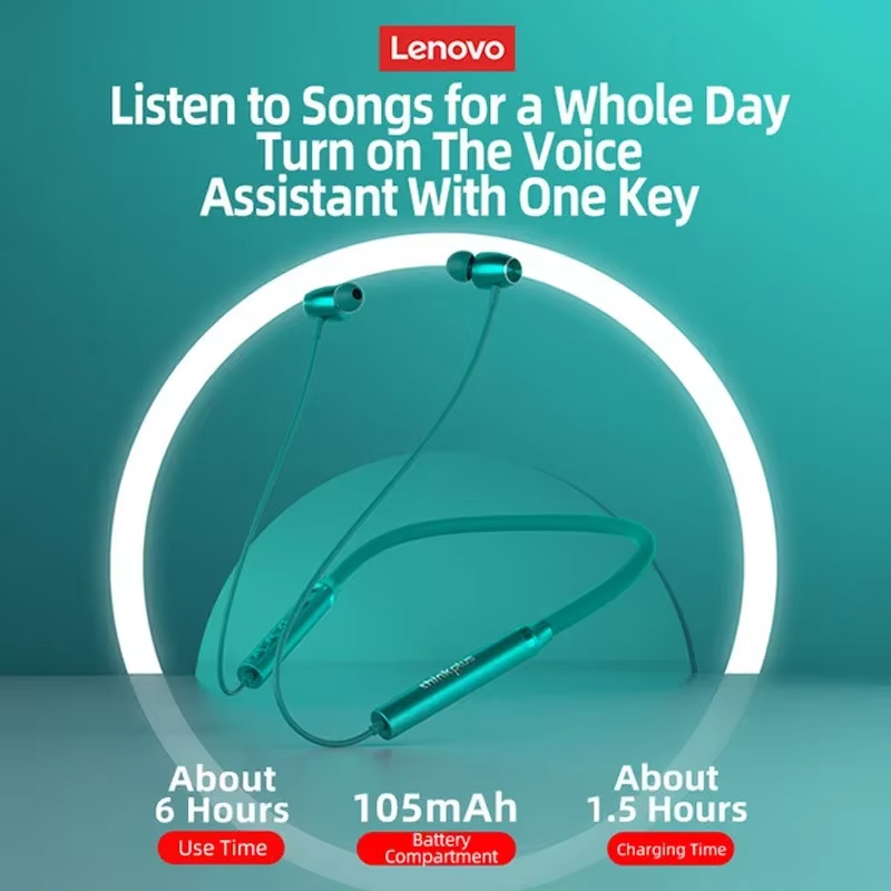 Auriculares Bluetooth Lenovo,  - Magnetic Neckband Sports Earphones reseña y precio
