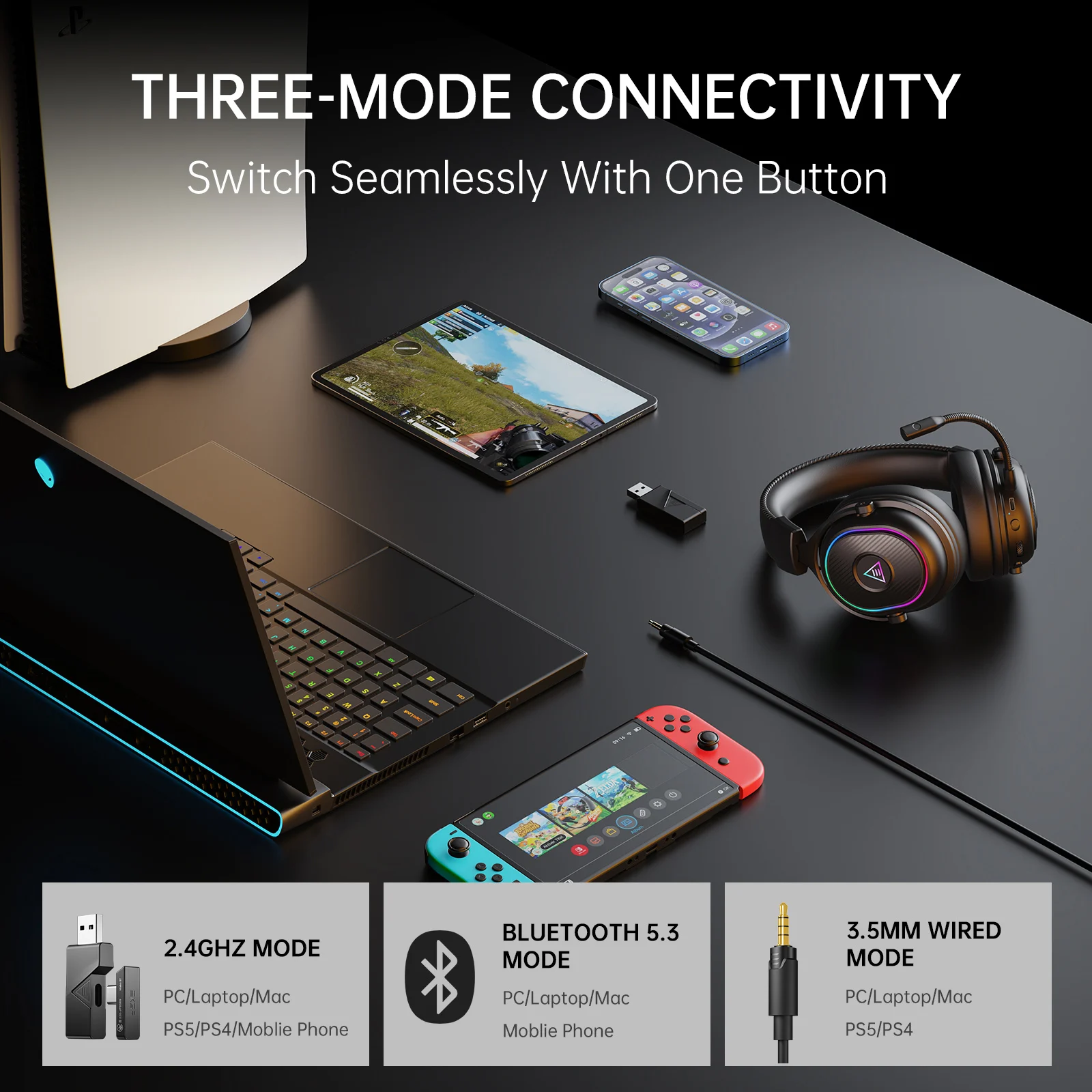 Oneodio EKSA MaKo BT auricular - Anc Wireless Over Ear Headphones reseña y precio