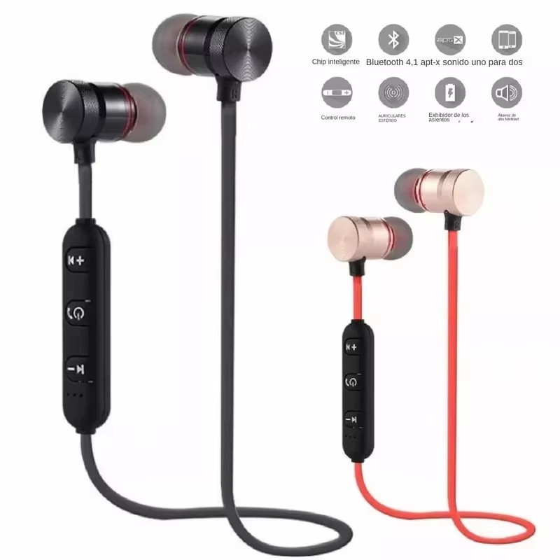 1/2/3/4 unidades de auriculare - Magnetic Neckband Sports Earphones reseña y precio
