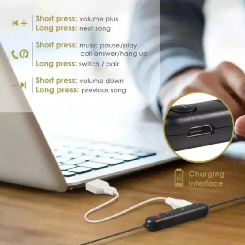 1/2/3/4 unidades de auriculare - Magnetic Neckband Sports Earphones reseña y precio