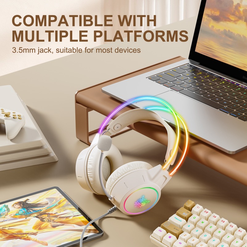 Auriculares para Juegos ONIKUM - Gaming Headset With Mic Rgb reseña y precio