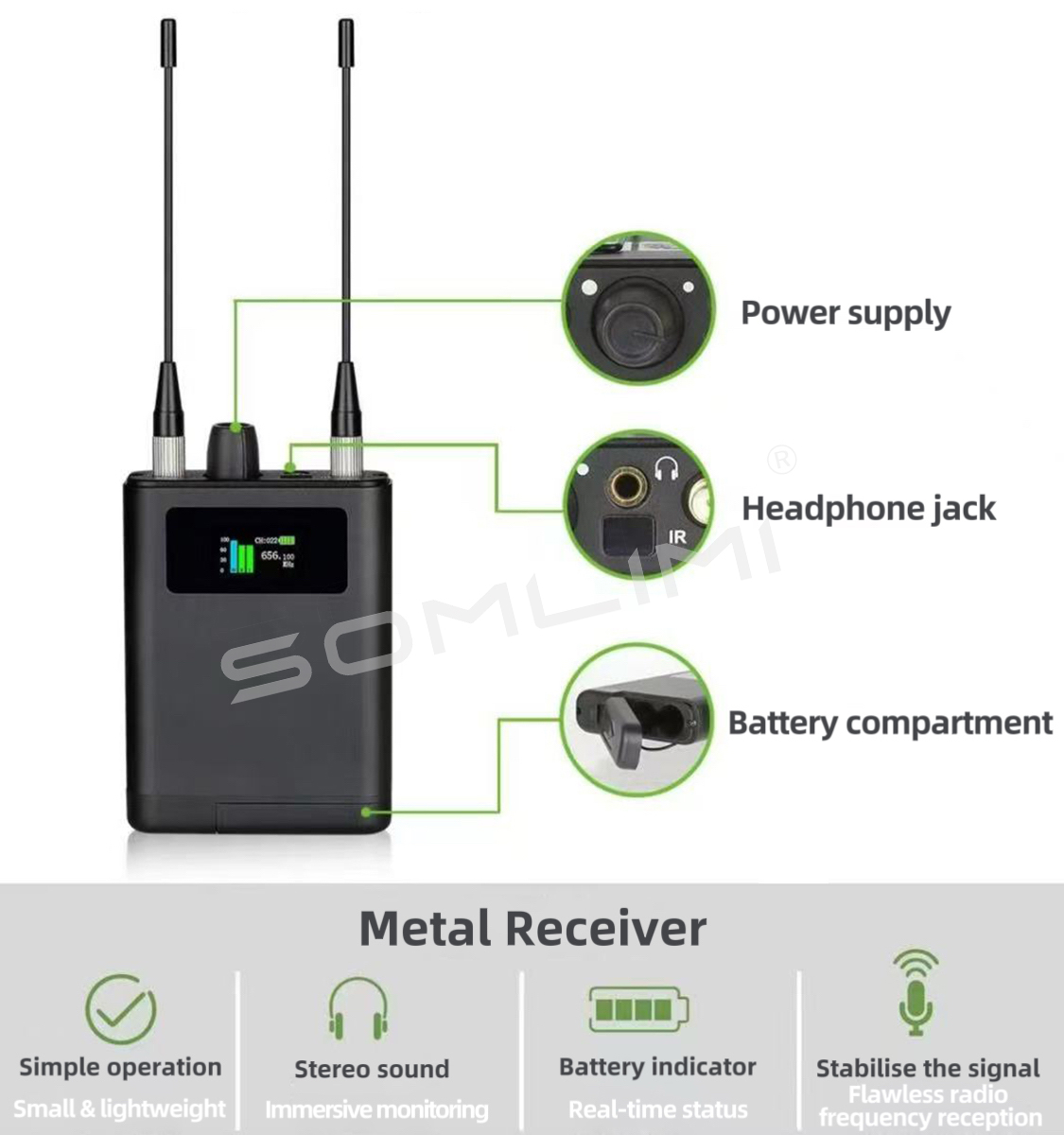 SOMLIMI Sistema de Monitoreo I - In Ear Monitors For Singers reseña y precio