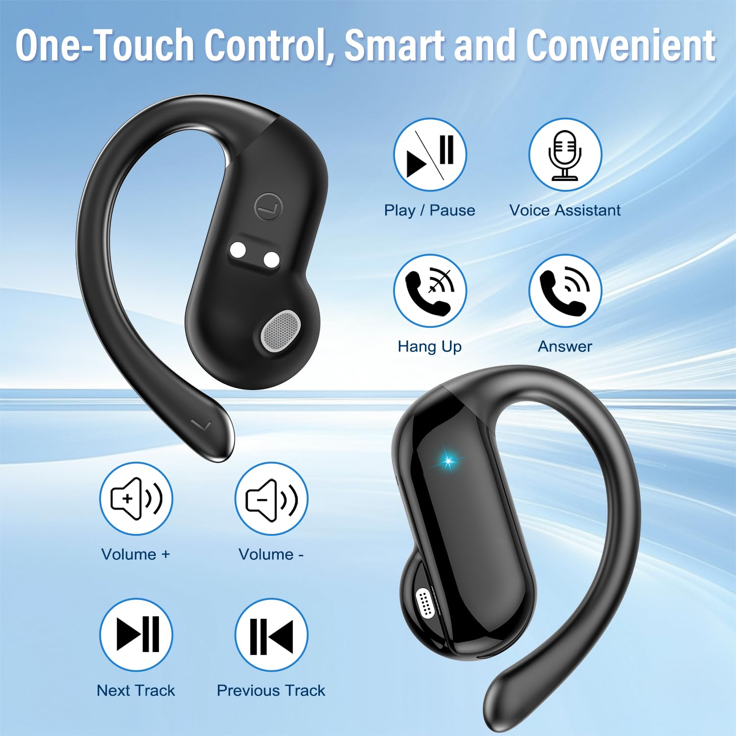 Auriculares Inalámbricos Bluet - Open Ear Air Conduction Headphones reseña y precio
