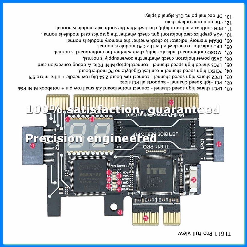 Tarjeta de diagnóstico TL611 P - Laptops reseña y precio