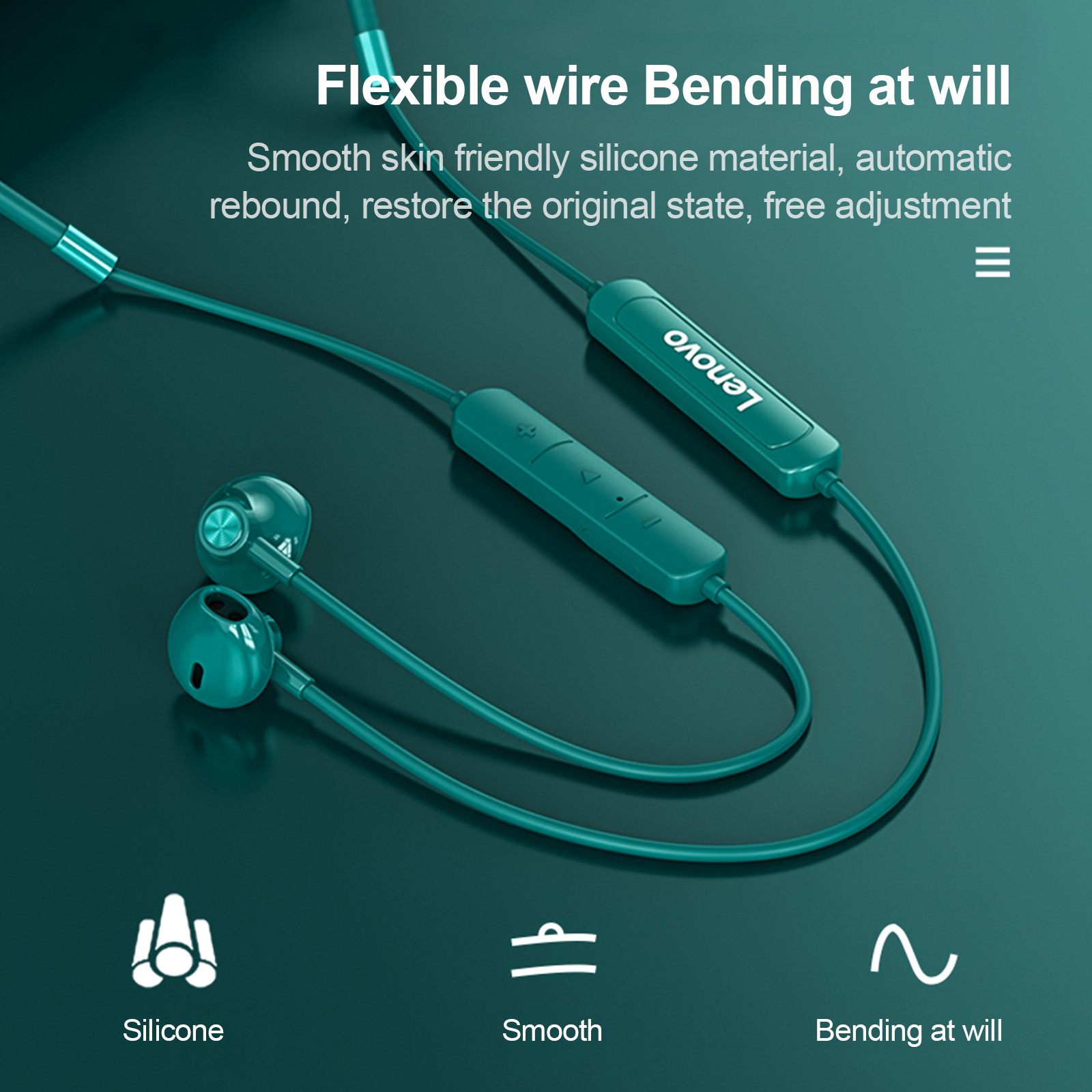 Lenovo-auriculares inalámbrico - Magnetic Neckband Sports Earphones reseña y precio