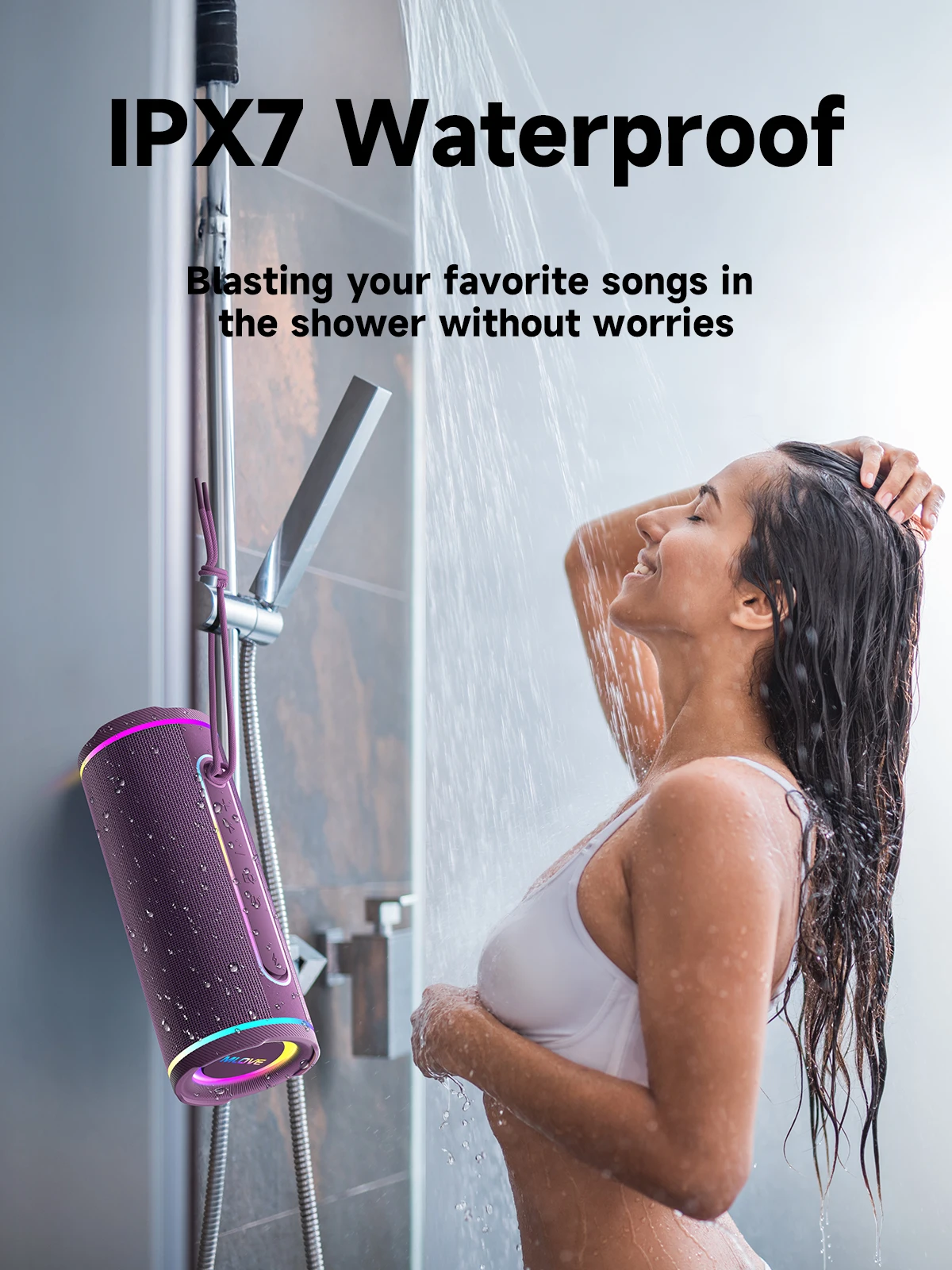 Altavoz Bluetooth portátil MLO - Portable Bluetooth Speaker Waterproof Ipx7 reseña y precio