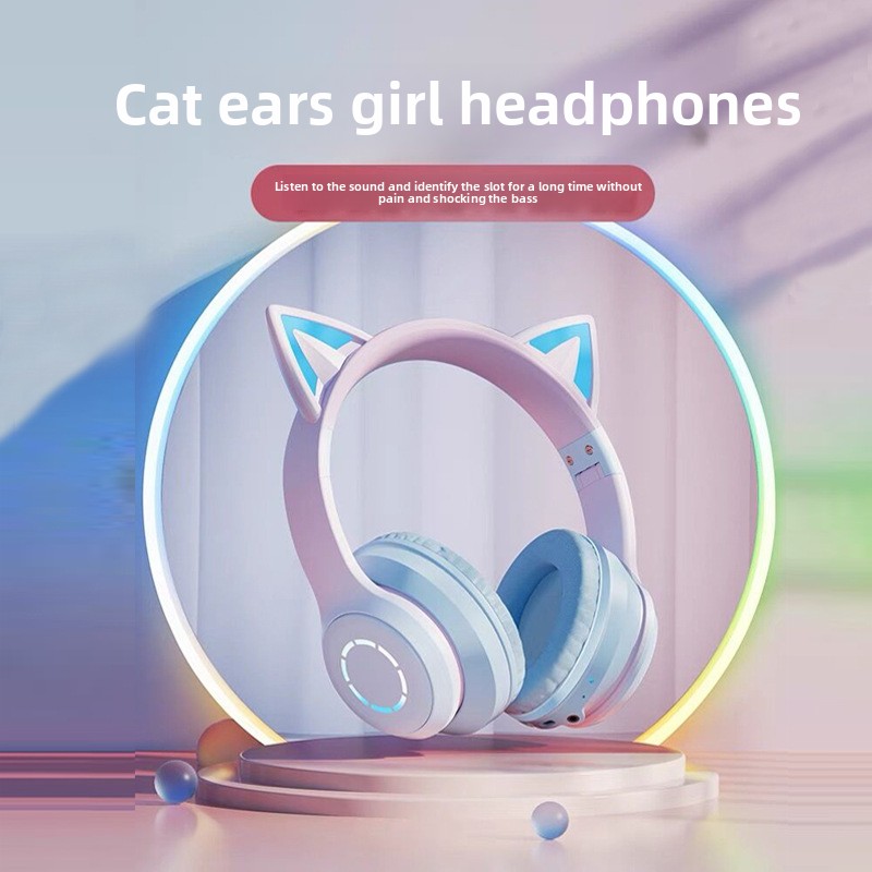 Nuevos Auriculares Bluetooth d - Cat Ear Bluetooth Headset Led reseña y precio