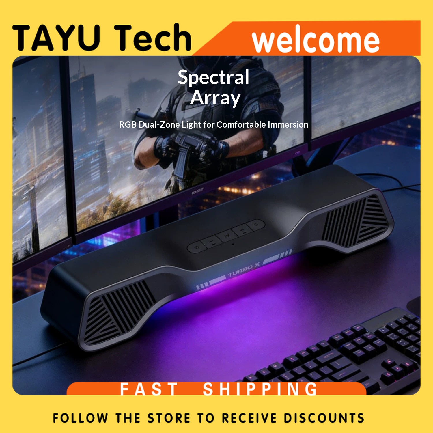 Altavoz para Juegos Hurricane  - Rgb Computer Soundbar For Pc reseña y precio