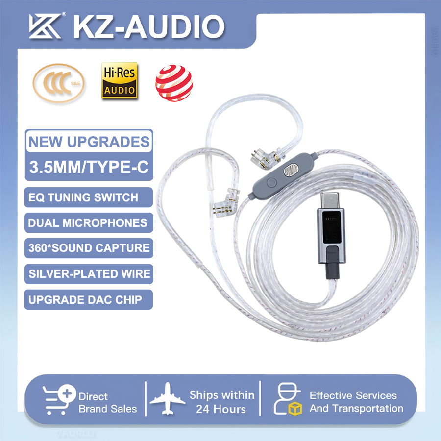 Cable de auriculares plateado  - Type C Wired Earphones With Mic reseña y precio
